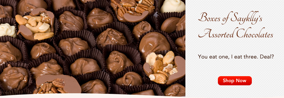Boxes of Sayklly’s Assorted Chocolates